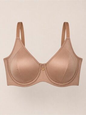 Ashley Graham Rose Gold Unpadded Unlined Underwire Bra size 40DD Lingerie